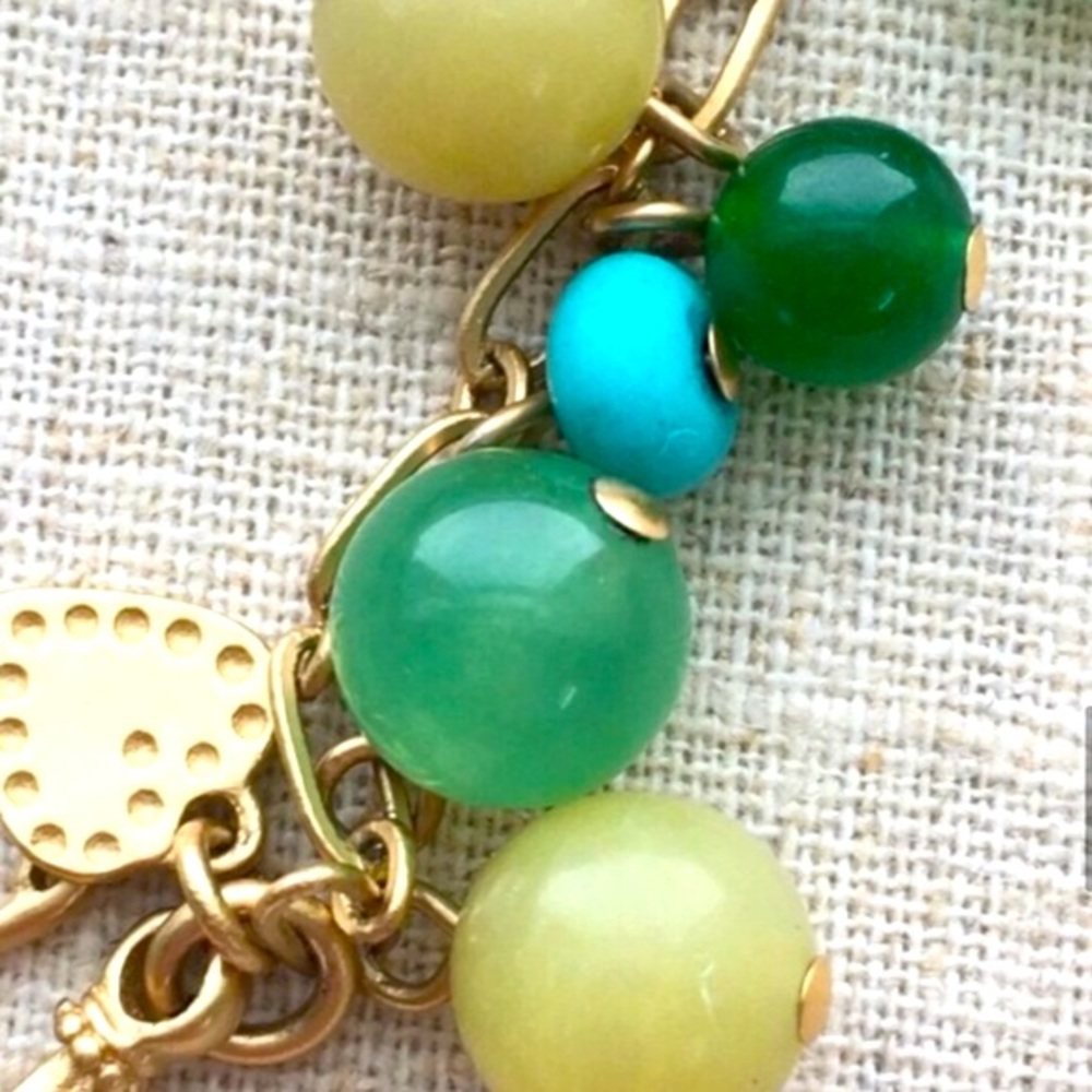 Stella & Dot | Retired Vintage Semi-precious Stone & Gold Coin Copa Neck… - Picture 13 of 16